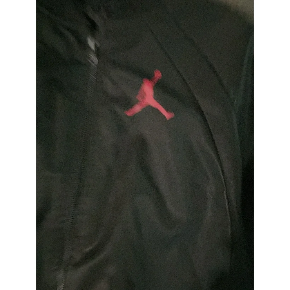 Nike Air Jordan Boys Jumpman Bomber Jacket Youth L Black Full Zip Vtg Y2K